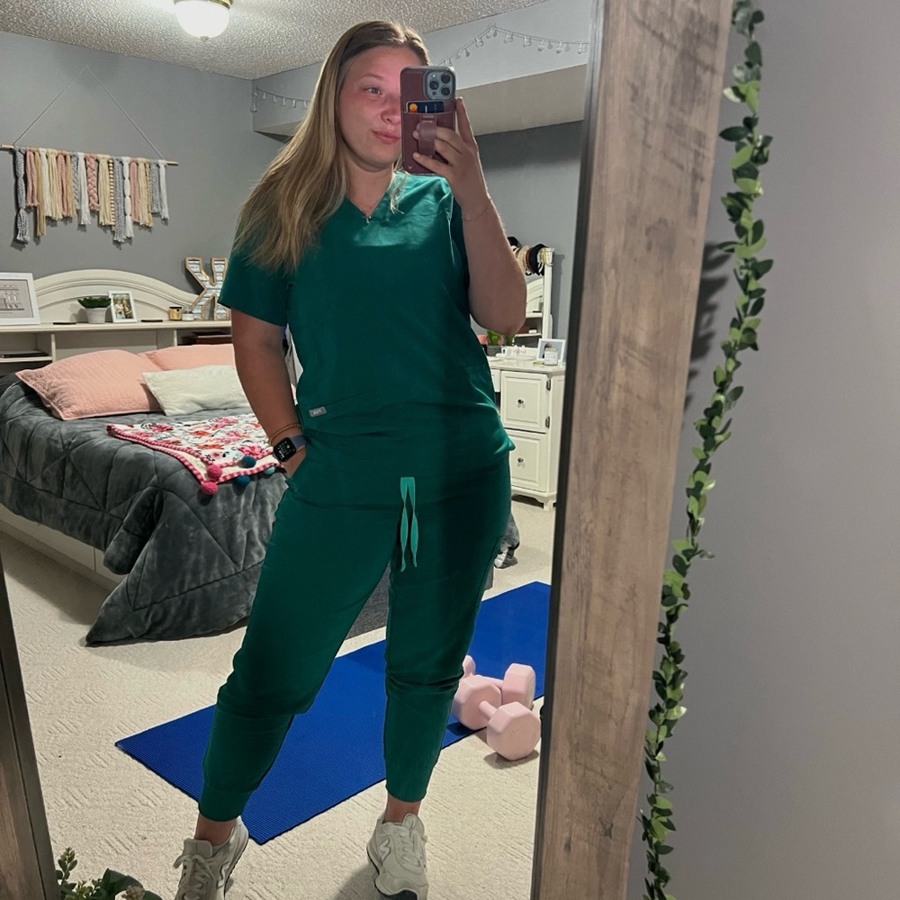 Figs Hunter Green Scrubs